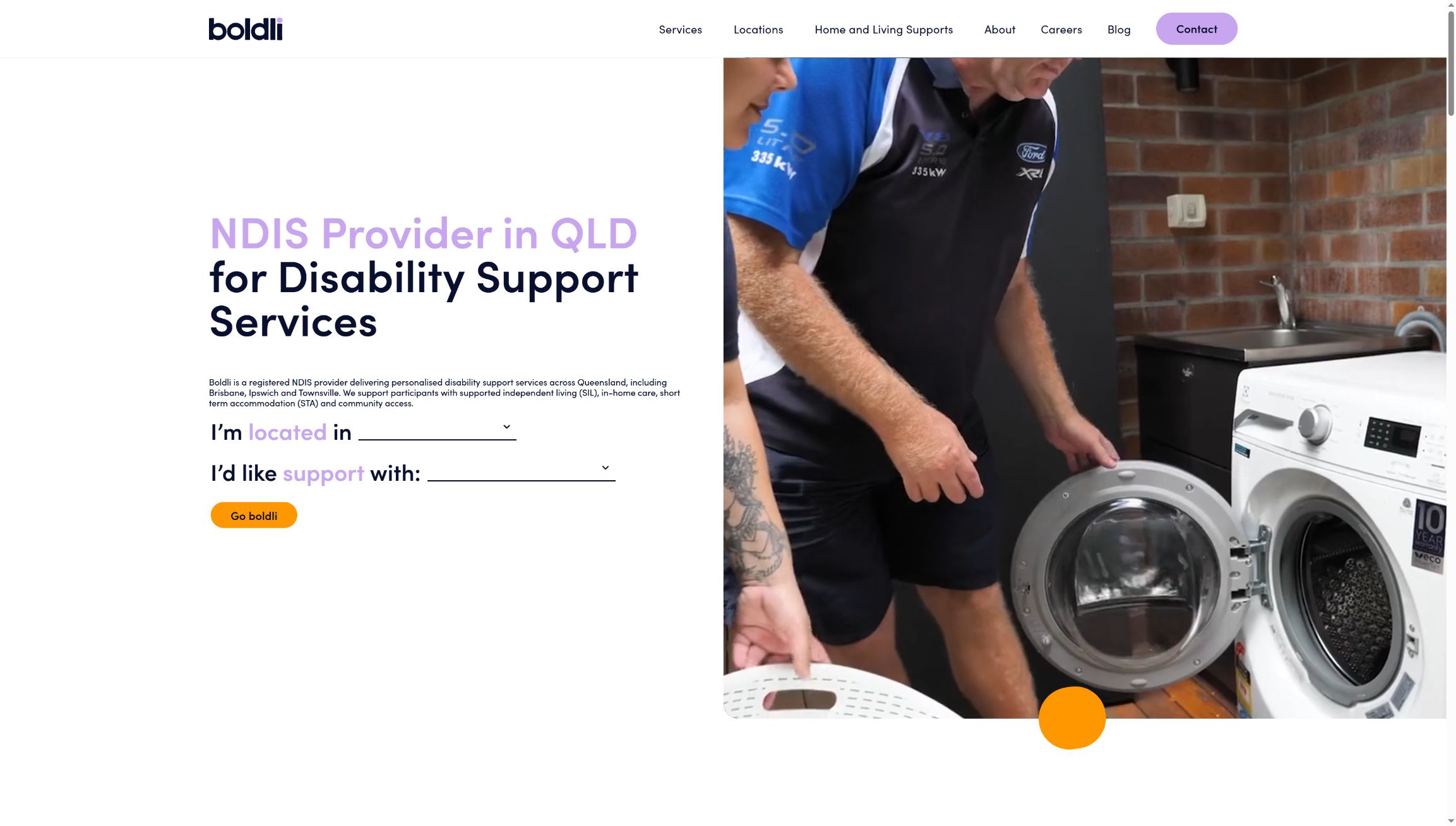 Boldli current website, captured 21 October 2026