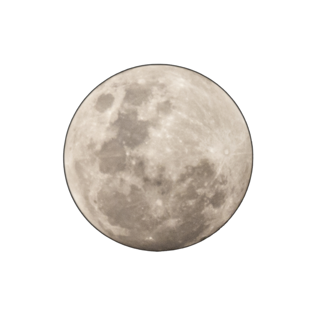 Detailed photograph of the full Moon