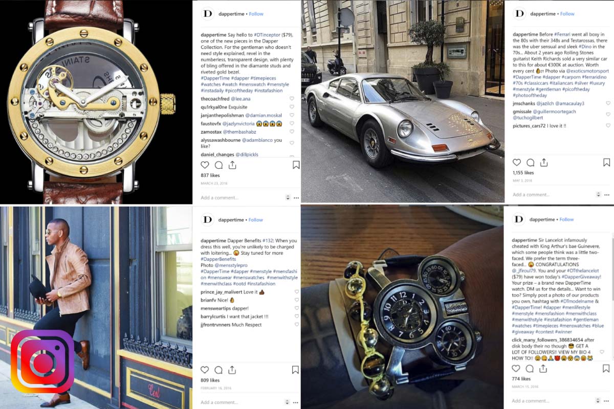 Selected Siren Group social media copy and product imagery